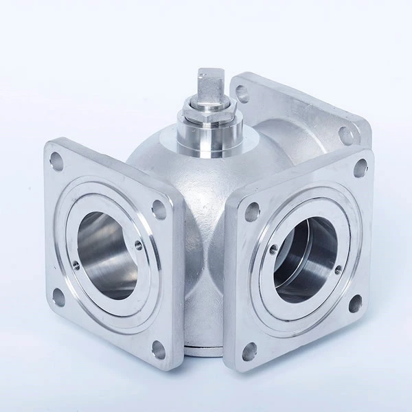 3 Way Flange Ball Valve3