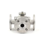 3 Way Flange Direct Mounting Pad Ball Valve2