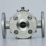 3 Way Manual Flanged Ball Valve6