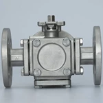 3 Way Manual Flanged Ball Valve3
