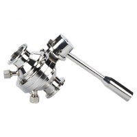Sanitary ss Manual Butterfly Type Ball Valve With Cleaning Outlet For Food3