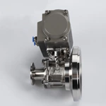 Sanitary Stainless Steel 304 316L Tri Clmap Pneumatic Tank Bottom Valve3