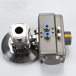 Sanitary Stainless Steel 304 316L Tri Clmap Pneumatic Tank Bottom Valve4