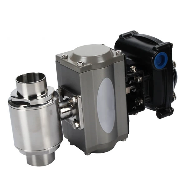 Sanitary Stainless Steel Pneumatic Direct Way Welded Ball Valve with Limit Switch1