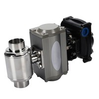 Sanitary Stainless Steel Pneumatic Direct Way Welded Ball Valve with Limit Switch1