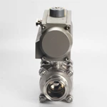 Sanitary Stainless Steel Tri Clamp Pneumatic Actuator 3PC Ball Valve2