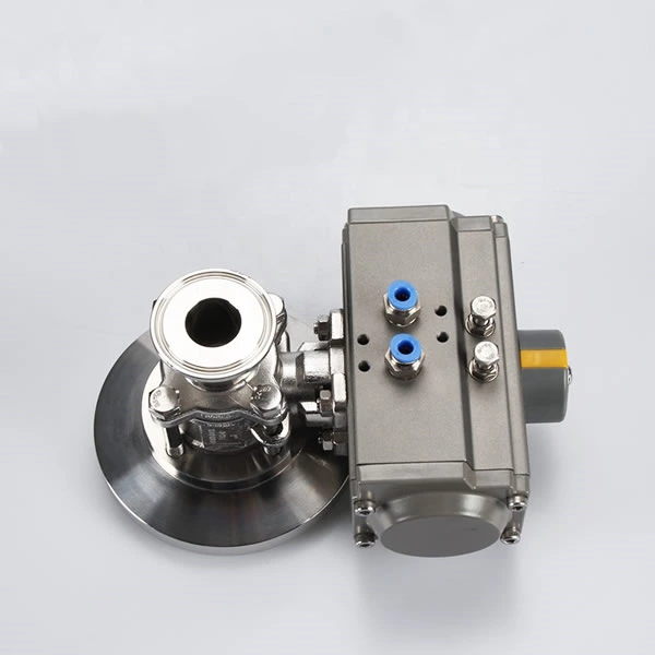 Sanitary Tri Clamp Pneumatic Tank Bottom Ball Valve2