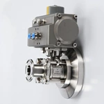 Sanitary Tri Clamp Pneumatic Tank Bottom Ball Valve4