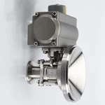 Sanitary Tri Clamp Pneumatic Tank Bottom Ball Valve5