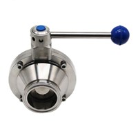 SS 304 Tri Clamp Sanitary Butterfly Type Ball Valve For Food Grade2