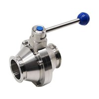SS 304 Tri Clamp Sanitary Butterfly Type Ball Valve For Food Grade4