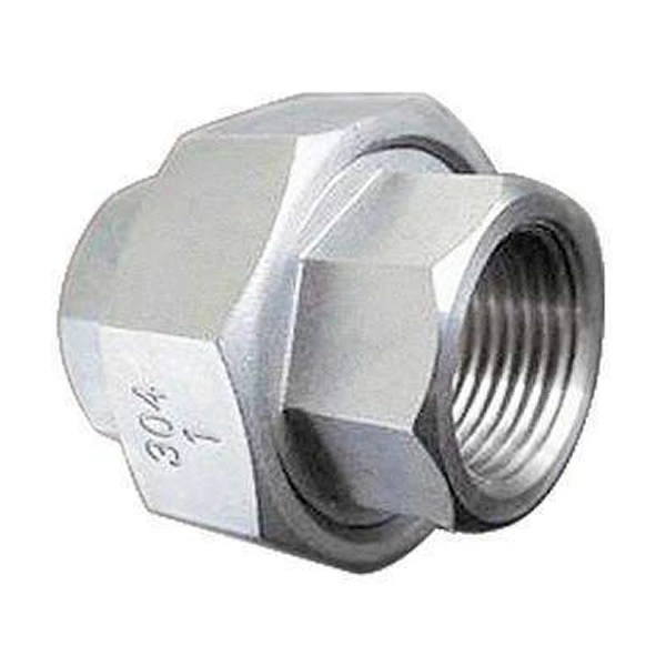 Stainless Steel Pipe Fitting SS304 BSPT NPT Thread Screw Union 1/4inch