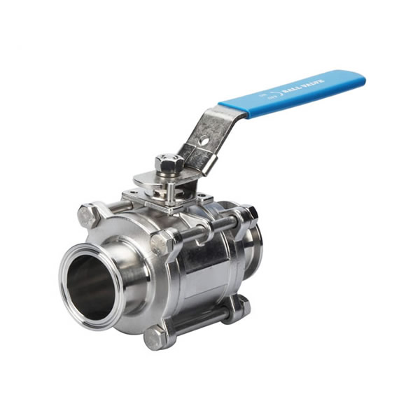 Sanitary Stainless Steel 304 316L Manual Tri Clamp 3PC Ball Valve1