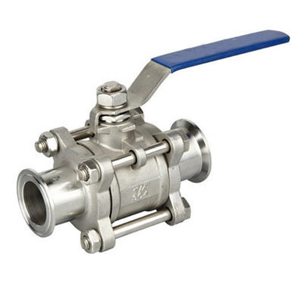 Stainless steel 3-piece clamp all inclusive ball valve