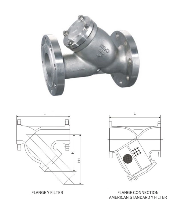 Flanged Y Pattern Strainer Threaded Y Strainer