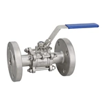 CF8/CF8m Three Piece Type Flange Ball Valve