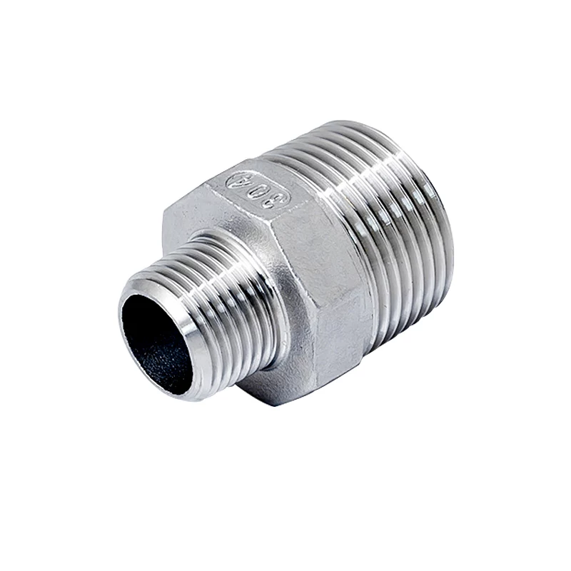 SS304 Red Hex Nipples BSP Thread