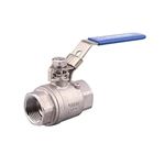 2PC stainless steel ball valve with locking device