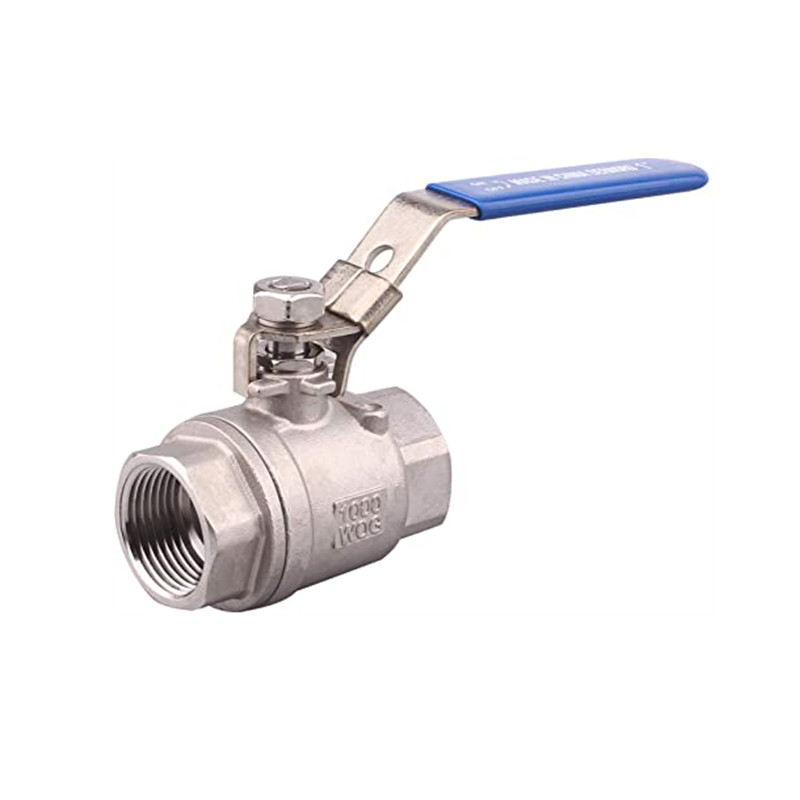 2PC stainless steel ball valve with locking device