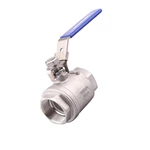 Stainless steel 2PC ball valve with lock