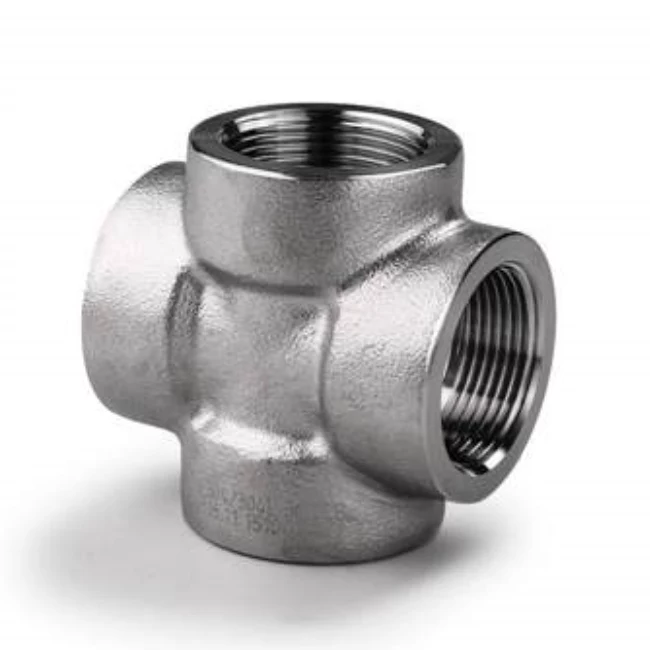 Stainless steel high pressure thread cross